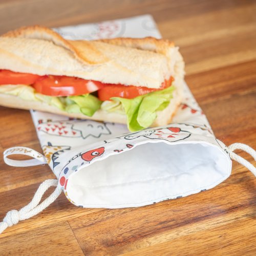 Sac à sandwich en tissu drago