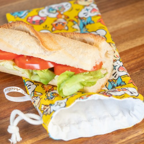 Sac à sandwich en tissu pika