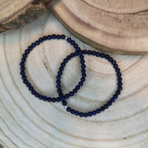 Bracelet femme en lapis lazuli " tout en finesse"