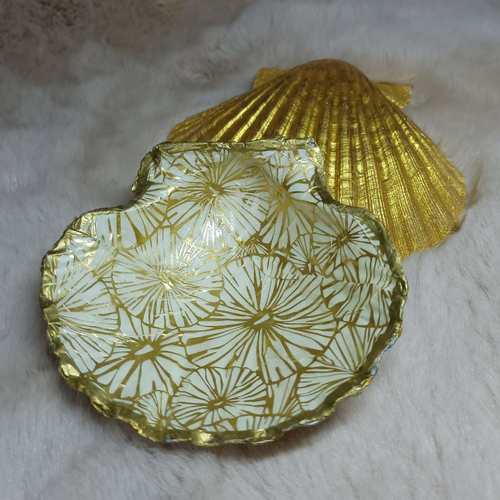 Écrin coquille st jacques, coupelle à bijoux / décoration naturelle / purifier, recharger vos pierres et bijoux
