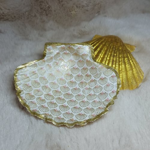 Écrin coquille st jacques, coupelle à bijoux / décoration naturelle / purifier, recharger vos pierres et bijoux