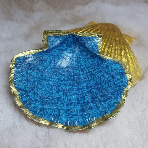 Écrin coquille st jacques, coupelle à bijoux / décoration naturelle / purifier, recharger vos pierres et bijoux