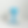 Pochon tissu coton imprimé oiseaux et bleu turquoise – sac rangement bijoux maquillage lingerie – pochon déco chambre salle de bain