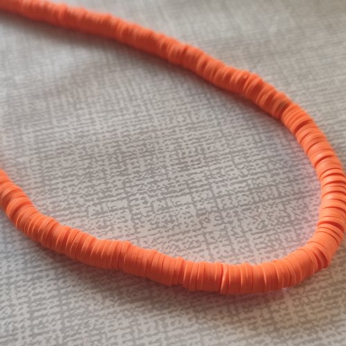 Perles heischi - fil de 37 cm - orange