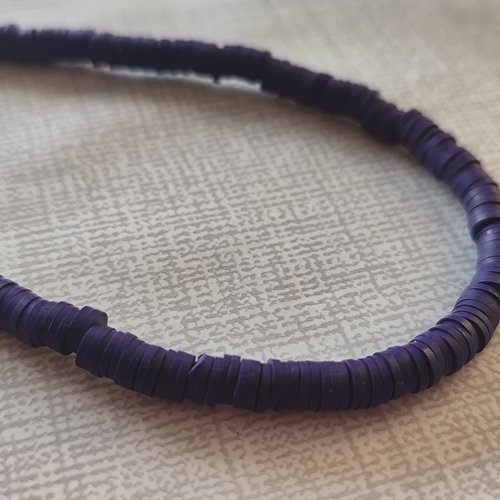 Perles heischi - fil de 37 cm - violet