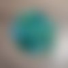 Assortiment rondelle verre bleu et vert 9 mm