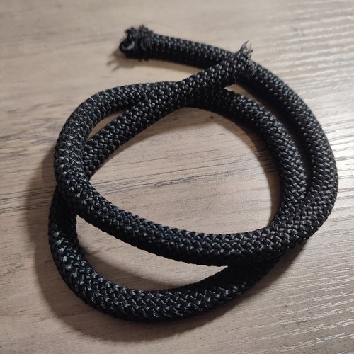 Corde tressée  noir 10 mm