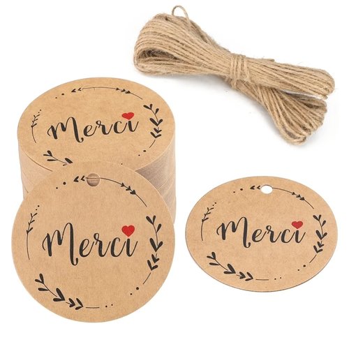 Etiquettes " merci"
