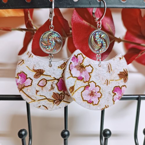 Boucles d'oreilles en résine