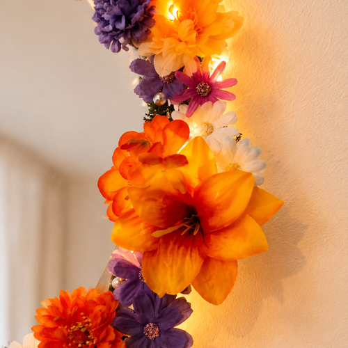 Mon miroir florale colorfull