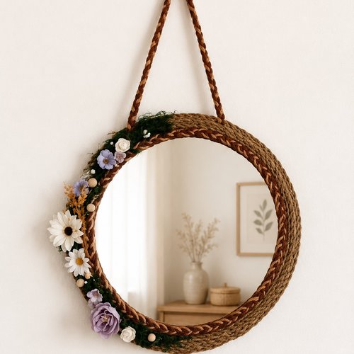 Mon miroir florale bohème