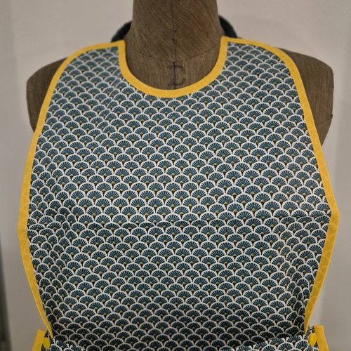 Serviette repas adulte ou enfant avec élastique, imperméable