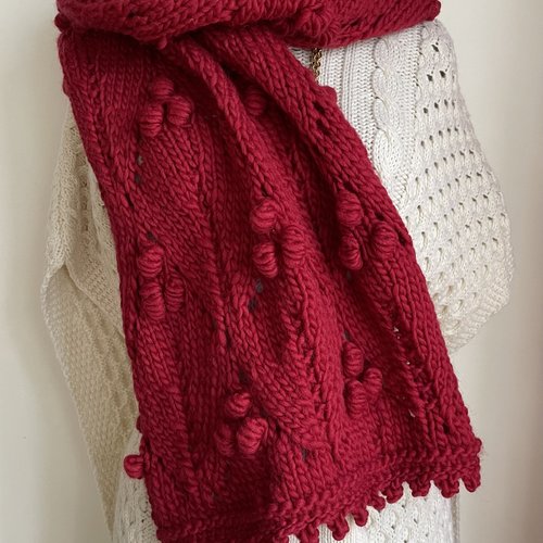 ** belle étole cocooning    ** pure laine