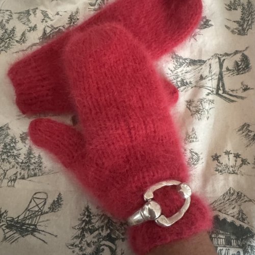 ** moufles ultra douces  ** pur angora