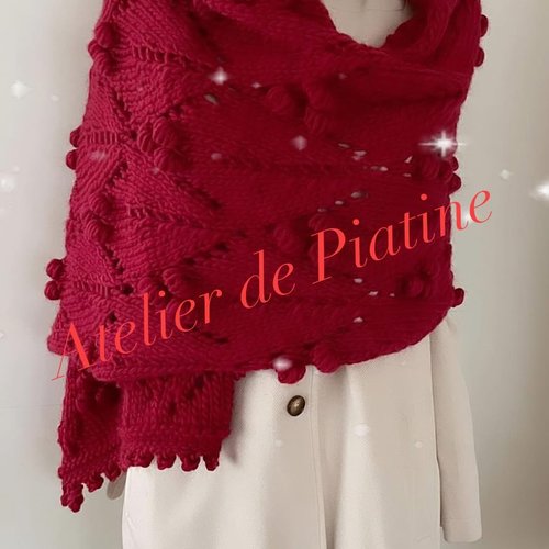 ** belle étole cocooning    ** pure laine