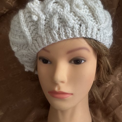 * béret  chic torsades   ** tricot pure laine