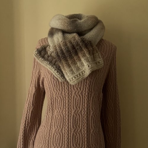 ** etole, tour de cou, écharpe  ** tricot main