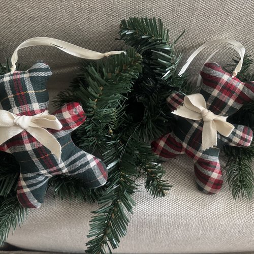 Duo ** oursons  tartan ** style british