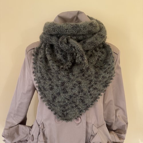 ** trendy châle  léopard  ** tricot cocooning mohair