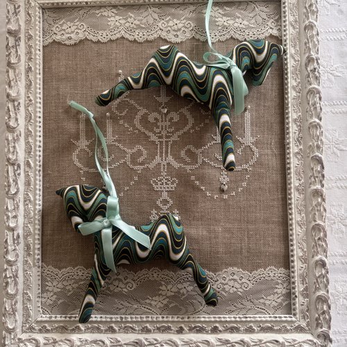 Lot 2  chevaux  seventies    **   décoration