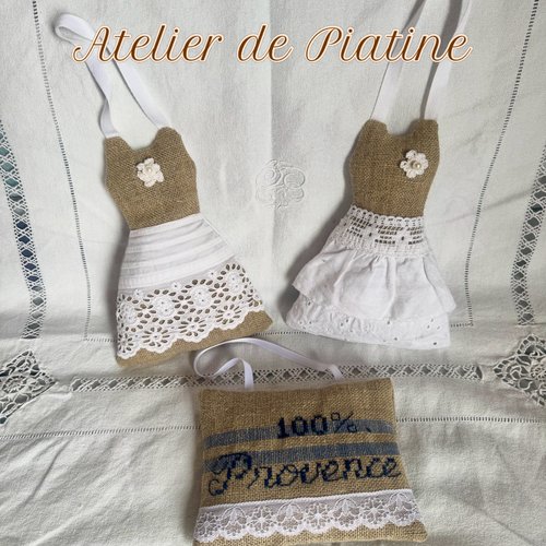 Lot ** 2 robes esprit provence    ** lin et broderie anglaise