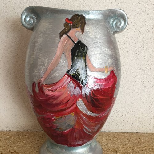 Vase ... - décor gitane,