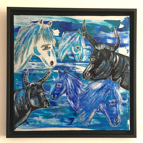 Tableau (camargue bleue)