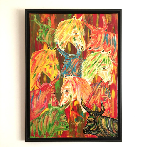 Tableau (camargue multicolore 1)