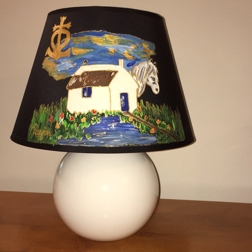 Lampe décor camargue.