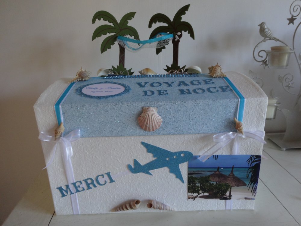 Urne De Mariage Theme Voyage De Noce Un Grand Marche