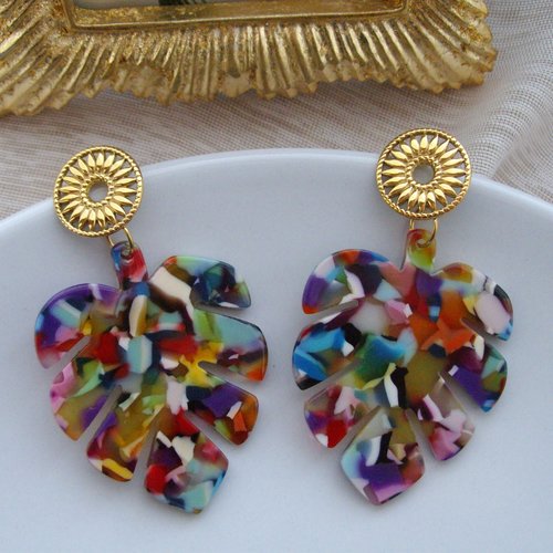 Boucles d'oreilles " béryl "