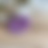 Chouchou violet rayures rose