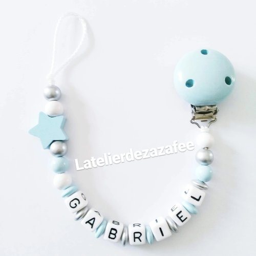 Attache tétine etoile