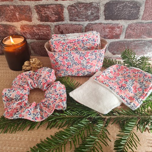 Coffret beauté, coffret chouchou, coffret lingettes, coffret cadeau liberty wiltshire rose