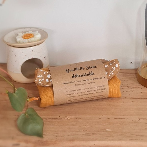 Bouillotte sèche déhoussable golden