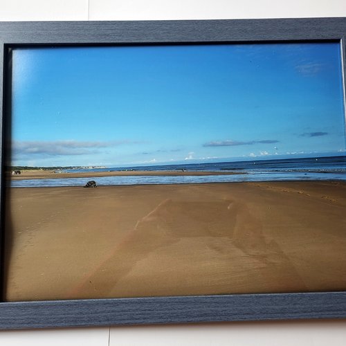 Photo poster prise et encadrée par moi-même "plage normande"