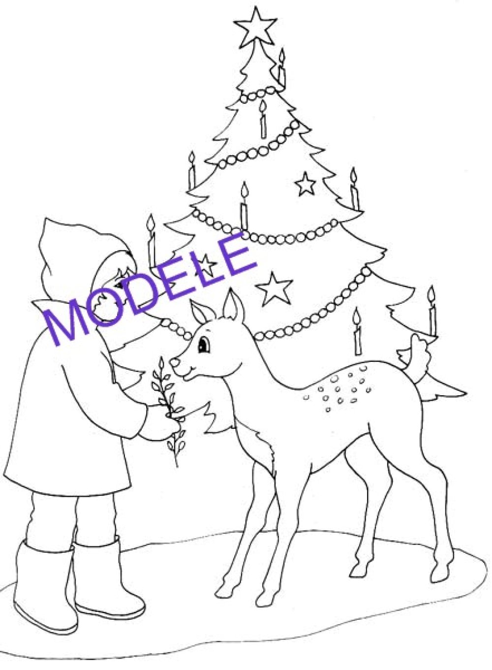 Coloriage Noel 1 Un Grand Marche