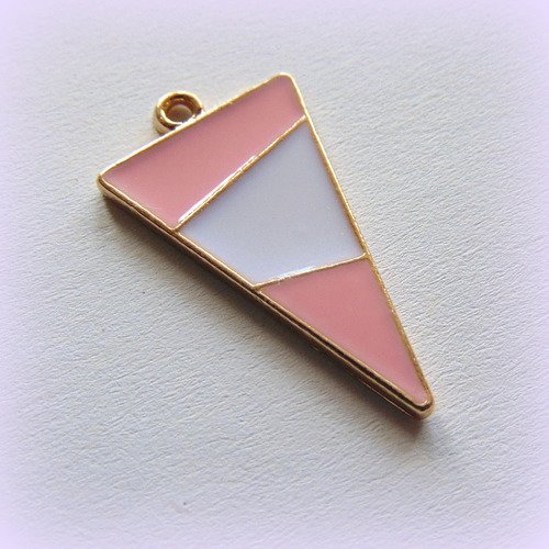 Pendentif triangle email (r120)