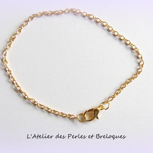 Bracelet en metal dore 21 cm (r456) 