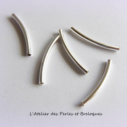 5 perles tubes courbes (r462) 