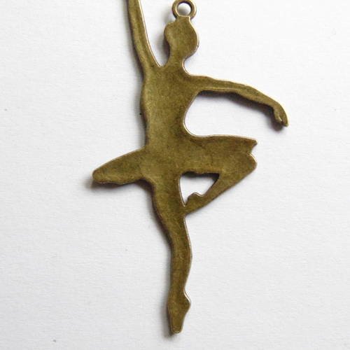Grand pendentif danseuse metal bronze  (r876) 