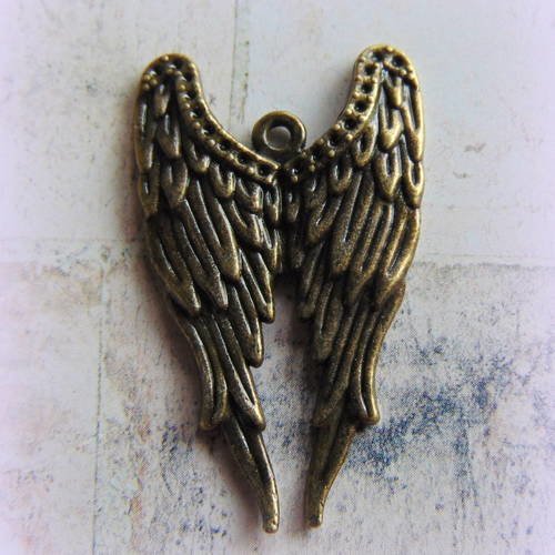 Grand pendentif ailes d'ange (r983) 