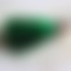 Gros pompon vert embout argente (r503) 