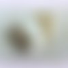Breloque - pendentif sac a main email blanc strass (r816) 