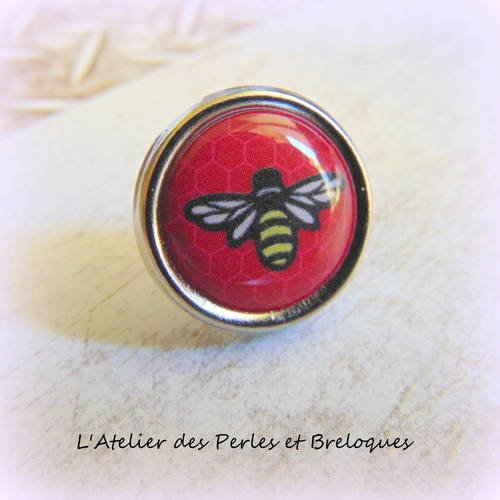 Attache parisienne abeille ø 1,5 cm (r002) 