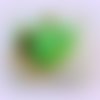Perle en bois - lapin - vert - 20 mm x 20 mm (r291) 