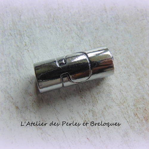 Fermoir magnetique pour cordon rond - trou 6,1 mm (r833) 