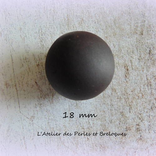 Boule - perle musicale pour bola de grossesse cafe givre 18 mm (r246) 