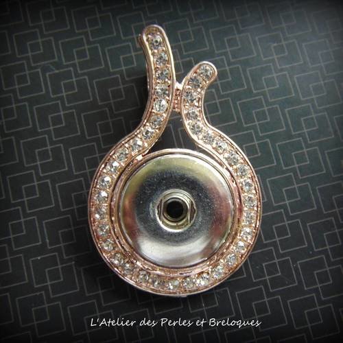 Pendentif support bouton pression (r891) 