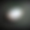 Connecteur druzy blanc dore  32 mm  x 18 mm 